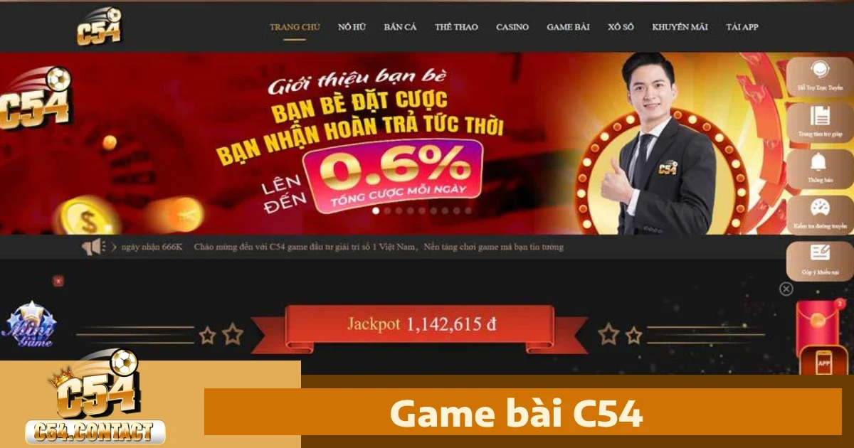 Ưu đãi đặc biệt khi chơi Game bài C54
